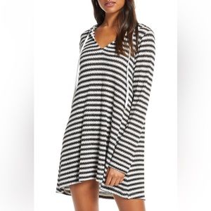 La Blanca Slouchy Hooded Sweat Cover-Up Tunic
